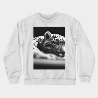 Tired Cute leopard lying down Crewneck Sweatshirt